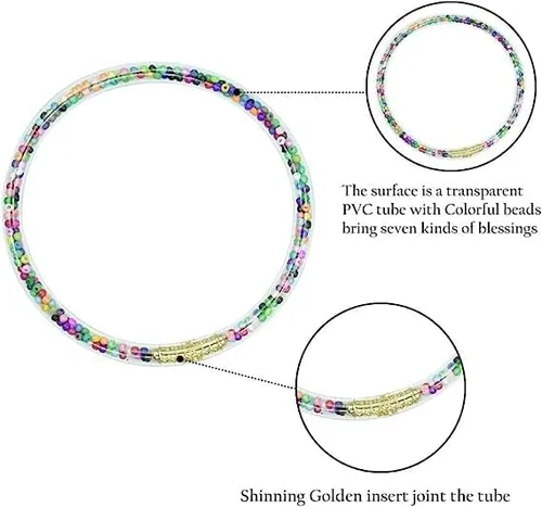 Vista 2 de Juego de pulseras de gelatina con purpurina joyas a la moda con forro de polvo dorado pulseras ligeras y bonitas para mujeres y niñas