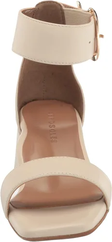 Vista 2 de Aerosoles Sandalia de tacón elegante para mujer, Cuero Blanco