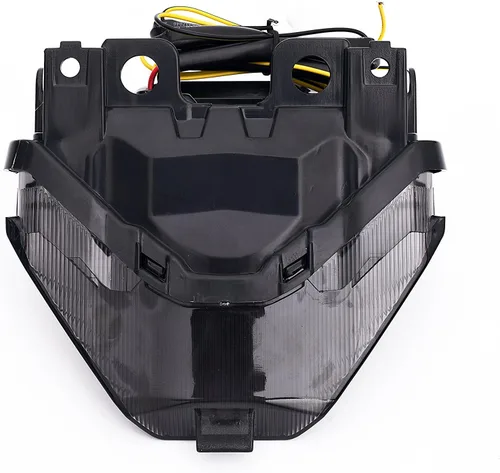 Vista 5 de Luz trasera LED de freno para motocicleta, lente ahumada con señales de giro integradas para Yamaha 2015-2017 FZ07,2008-2020 MT07,2015-2020 YZF R3