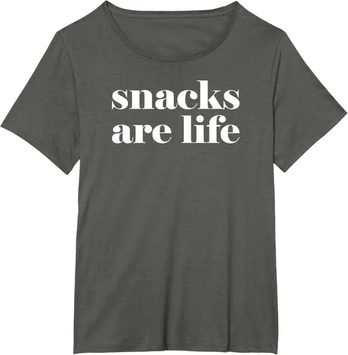 Vista 39 de Snacks Are Life - Camiseta divertida para amantes de los aperitivos, Negro