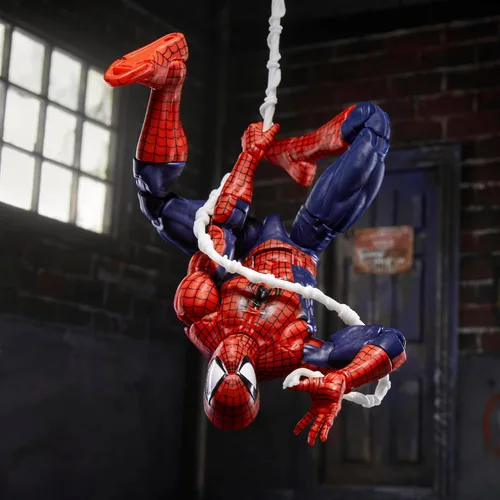 Vista 15 de Marvel Legends Serie Máxima Spider-Man, Figura de acción coleccionable Deluxe de 6 pulgadas de Spider-Man de cómics; articulación asombrosa