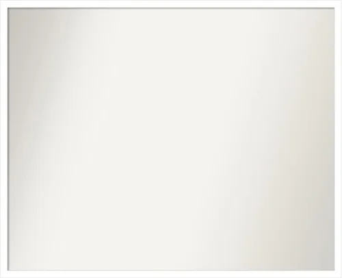 Vista 100 de Amanti Art Espejo de baño blanco para sobre el fregadero, 22 x 45 pulgadas, espejo de tocador rectangular blanco Lucie, marco de madera moderno