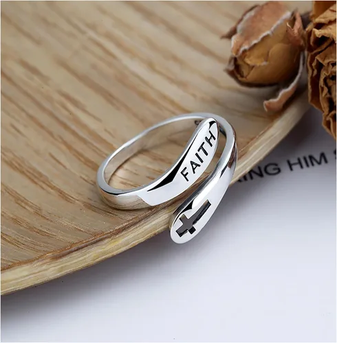 Vista 40 de Anillo de plata de ley 925, minimalista, ajustable, hecho a mano, para mujeres y niñas