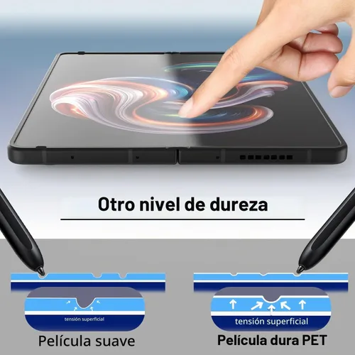 Vista 4 de DOME GLASS Whitestone GEN - Protector de pantalla para Galaxy Z Fold 4 (2022) HD transparente con revestimiento duro, protector de pantalla