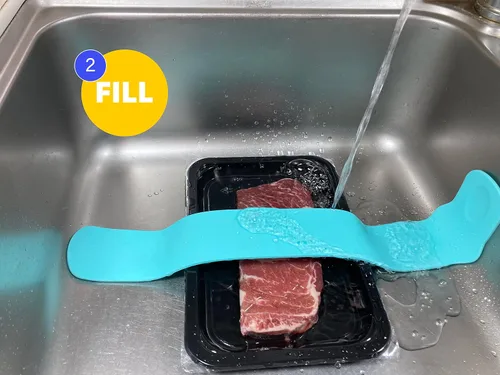 Vista 3 de Cinturón Descongelador Shaful - Descongela la carne congelada más rápido y 100% más seguro - Descongela en minutos en lugar de horas