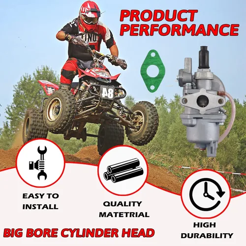 Vista 4 de Nuevo Olym 43cc 47cc 49cc Carburador Junta 2 tiempos MTA1 MTA2 Mini Niños Quad Pocket Bicicletas Dirt Bike ATV Gas Scooter Chopper Piezas