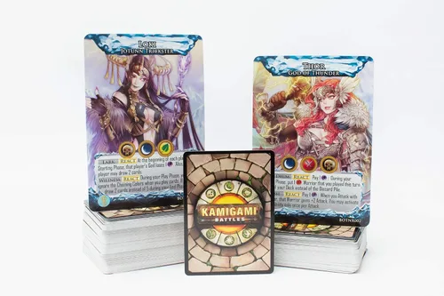 Vista 5 de Japanime Games Batallas Kamigami: Batalla de los Nueve Reinos Elige a tu Dios/Diosa favorita y lucha por tu panteón favorito Juego de cartas