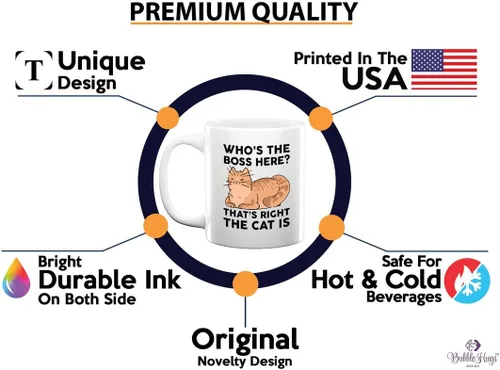 Vista 50 de Taza de café para amantes de los gatos, 11 onzas, color negro, piel de gato Is How I Accessorize, divertido dueño de gatos, gatito, mascota, gato