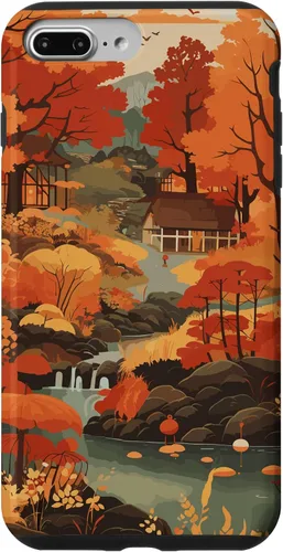 Vista 12 de Tema de otoño y coloridas hojas y árboles de otoño, colores de otoño para iPhone 16