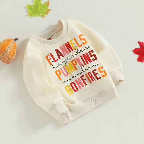 Vista 2 de Disfraz de Halloween para bebé, sudadera de calabaza con cuello redondo, suéter de manga larga, ropa de otoño