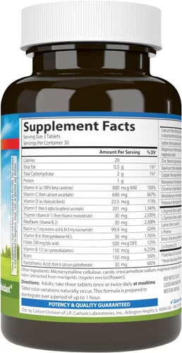 Vista 2 de Carlson - Cardio Complete, Multivitamínico Avanzado, Salud del Corazón, Apoyo Circulatorio, 90 Tabletas