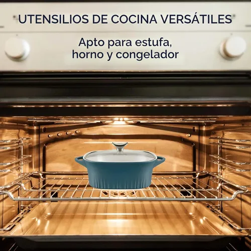 Vista 7 de CorningWare QuickHeat - Tostador de aluminio fundido de 3.2 cuartos de galón con tapa e interior de cerámica antiadherente, ligero y rápido