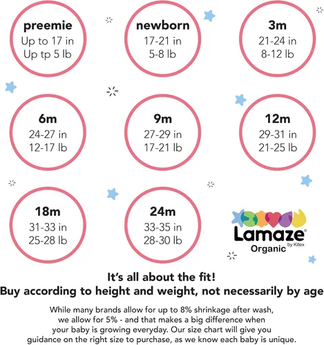 Vista 4 de Lamaze Organic Baby Pantalón deportivo sin cierre para bebés y niños paquete de 2 pantalones