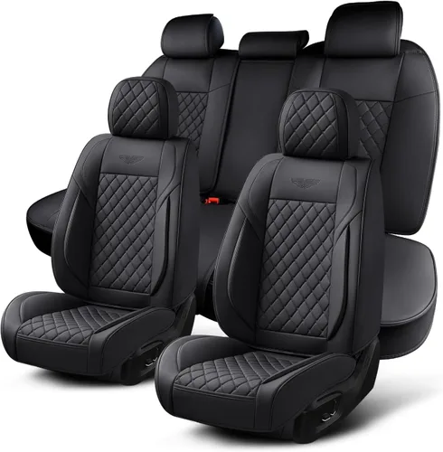Vista 12 de Fundas de Asiento de Automóvil Accesorios Asiento Delantero Protector de Cojín de Cuero Transpirable Impermeable Funda de Asiento para Automóviles