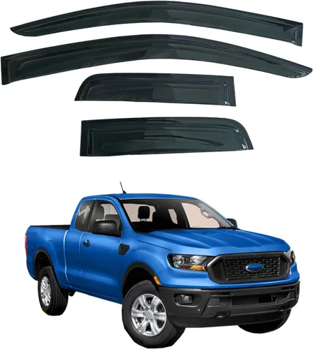Vista 14 de Parasol para ventana exterior, protectores de lluvia compatibles con Toyota 4Runner 2025-2026, deflector de ventilación de viento, humo, 4 piezas
