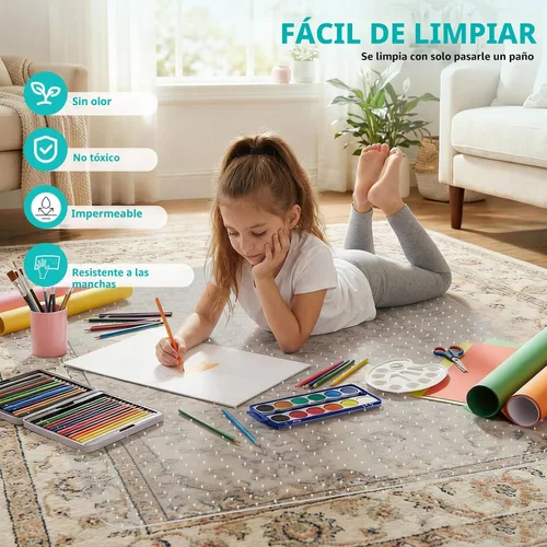 Vista 5 de Tapete para silla de oficina para alfombra de pelo bajo, tapete