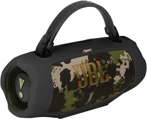 Vista 19 de JBL Charge 6 Waterproof Portable Speaker Bundle with gSport Carbon Fiber Case (Black)