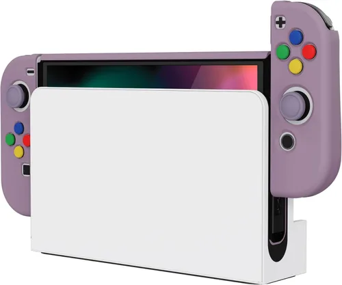 Vista 6 de PlayVital AlterGrips - Funda protectora delgada para Nintendo Switch OLED, funda de agarre ergonómico para Joycon, carcasa rígida acoplable