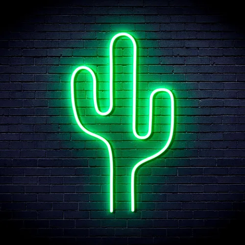 Vista 12 de AdvPro Cactus Flex Silicona LED Neon Sign - Azul - st16s32-fnu0038-b