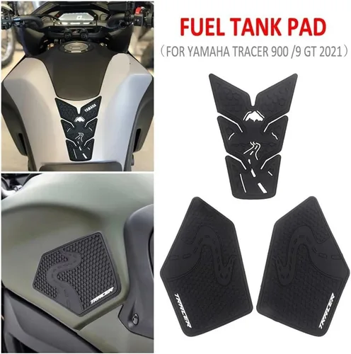 Vista 2 de Fuel Tank Gasket Motorcycle Non-Slip Side Fuel Tank Stickers Pad Rubber Sticker for Yam&aha MT-09 MT09 Tracer 900 Tracer 9 GT 2021