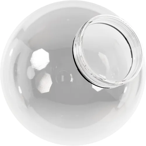 Vista 10 de KastLite Globo de poste de lámpara de acrílico prismático transparente de 8 pulgadas Textura prismática con cuello de ajuste de 3.91 pulgadas