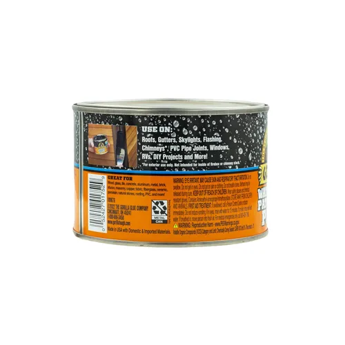 Vista 11 de GORILLA - Pasta selladora de goma impermeable para parche y sellado, negra, lata de 1 libra (paquete de 1)