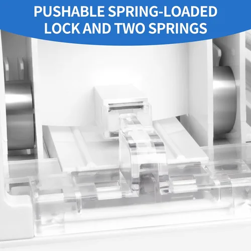 Vista 5 de Organizador de bebidas para refrigerador, dispensador de latas de soda, dispensador de nevera para refrigerador, 5 filas y 20 latas de 12.2 pulgadas