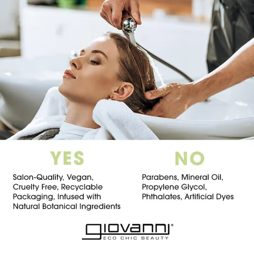 Vista 2 de Giovanni - Acondicionador cremoso de aguacate y aceite de oliva Over-Processed Hair, Helps Restore Hair's Natural Elasticity, Blackberry & Coconut