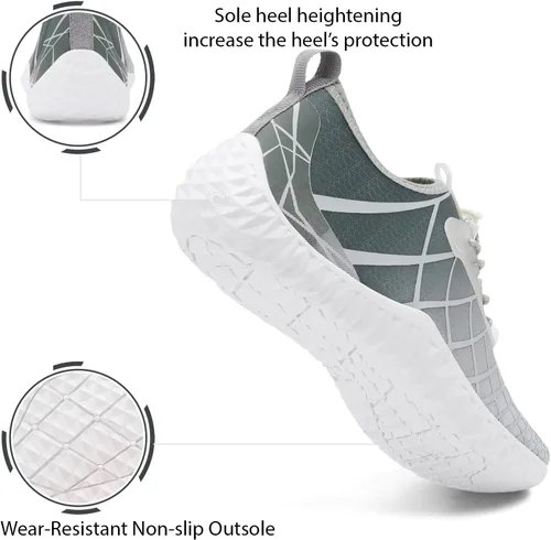Vista 5 de Spesoul Zapatos deportivos acuáticos para hombre y mujer, secado rápido, para exteriores, para playa, natación, piscina, surf, buceo, yoga