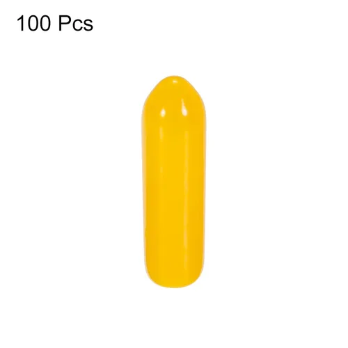 Vista 3 de MECCANIXITY 100 tapas de goma de 1/8 de pulgada (0.118 in), protector de rosca de vinilo de PVC, tapas redondas de alambre para perno de tornillo