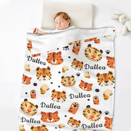 Vista 11 de Mantas personalizadas para bebé, manta personalizada para recién nacidos, infantes, niños, manta con nombre para/manta de forro polar personalizada