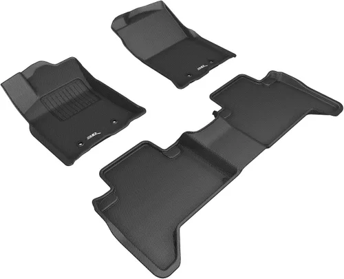 Vista 11 de 3D MAXpider Tapete KAGU de ajuste personalizado (negro), compatible con Toyota Tacoma Access CAB 2018-2023, juego completo
