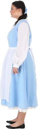 Vista 4 de La Bella y la Bestia - Vestido de disfraz azul de Belle