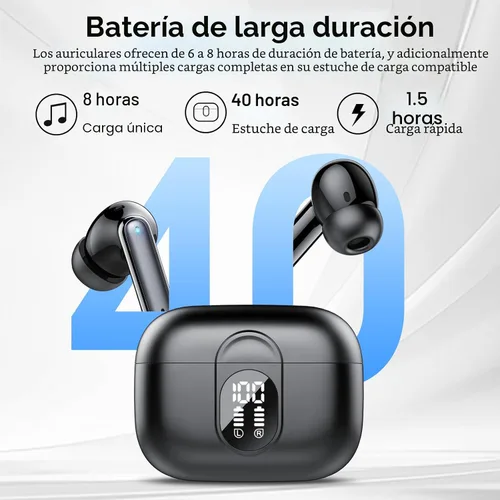 Vista 5 de Auriculares de traducción AI en tiempo real 165 idiomas 6 modos Sin Negro
