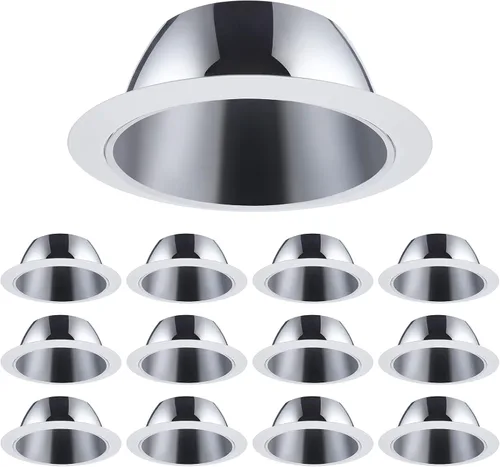 Vista 16 de TORCHSTAR 6 Inch Recessed Light Trim, White Blanco