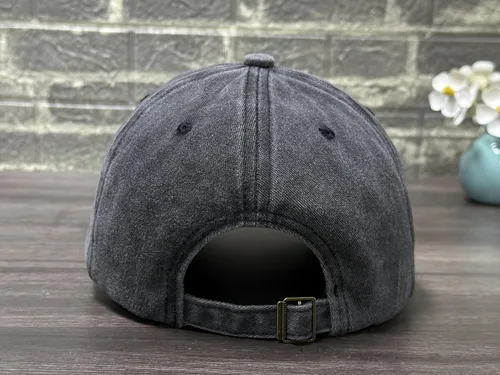 Vista 4 de Lobster Shark Hat, Adjustable Embroidered Sea Animal Dad Hat Sea Animal Lover Gift, Washed Black, Fine Stitch Embroidery, Adjustable Fit