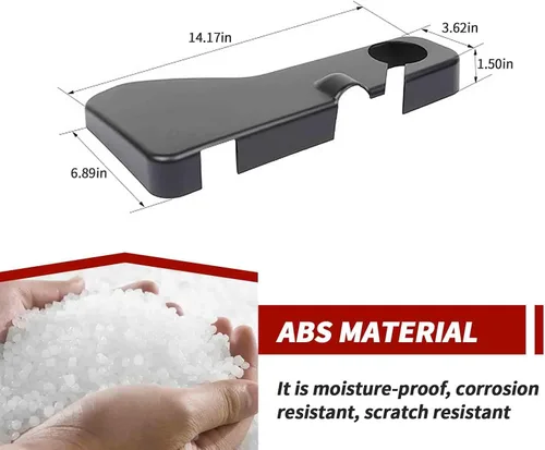 Vista 6 de Cubierta de tanque de refrigerante y moldura del motor compatible con Dodge Charger 2011-2023, para Dodge Challenger 2011-2023, para Chrysler 300c