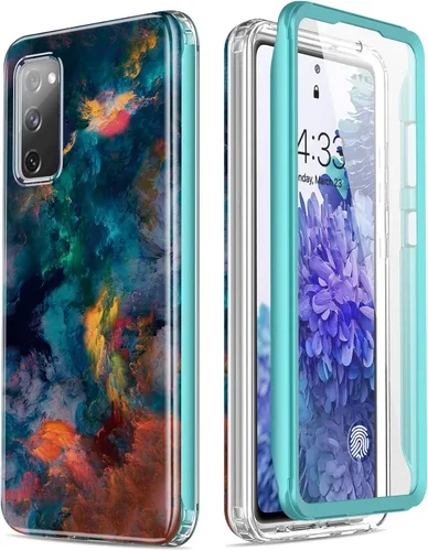 Vista 16 de Esdot Funda compatible con Samsung Galaxy S20 FE con protector de pantalla integrado, con diseño de moda para mujeres y niñas, funda protectora