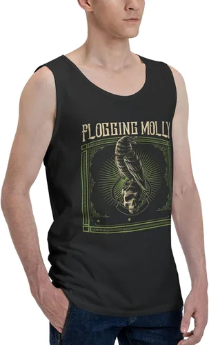 Vista 3 de SKYJUNOJN Hombre Muscle Tank Tops Camiseta Moda Festival de Música sin mangas Camiseta