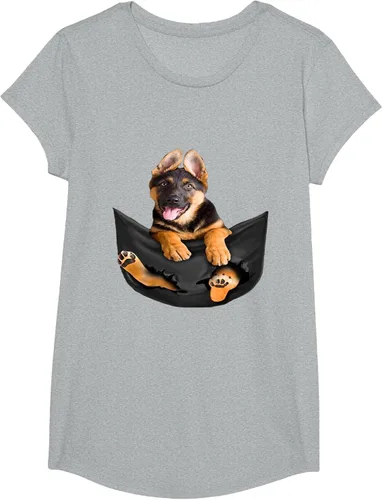 Vista 51 de Dog Lovers Gifts - Camiseta divertida con cara de perro con bolsillo, Negro, S