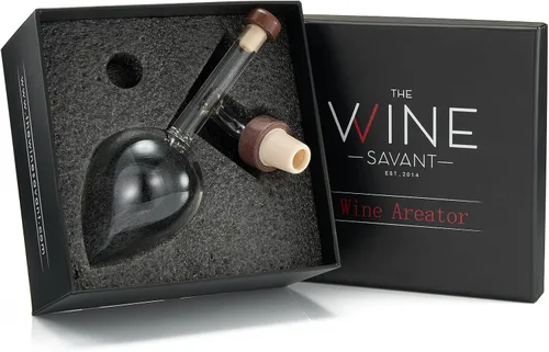 Vista 6 de Areadivino Aireador de Vino Italiano, Decantador Aireador, Aireadores en Botella para Vino Tinto y Blanco, Mejora el Sabor de Tus Vinos, Diseño
