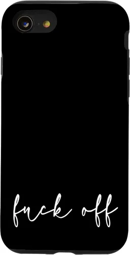 Vista 18 de Fuck Off - Carcasa para iPhone 17, diseño bohemio, con marco dorado, elegante y cursivo