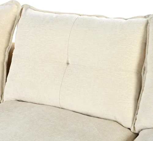 Vista 56 de Sofá modular moderno en forma de U de 115 pulgadas, juego de sofás tapizados grandes con asiento de almacenamiento, sofá cama convertible con diván