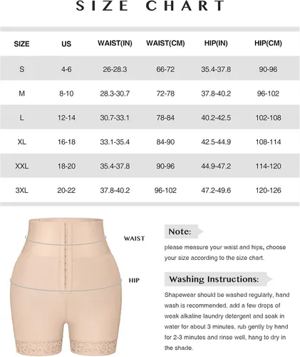 Vista 6 de FeelinGirl Shapewear - Pantalones cortos moldeadores de abdomen con ribete de encaje