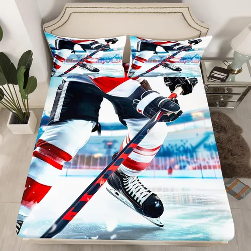 Vista 27 de Erosebridal Sábana bajera ajustable de béisbol tamaño individual, juego de cama de juegos deportivos para niños, niñas, adolescentes y adultos