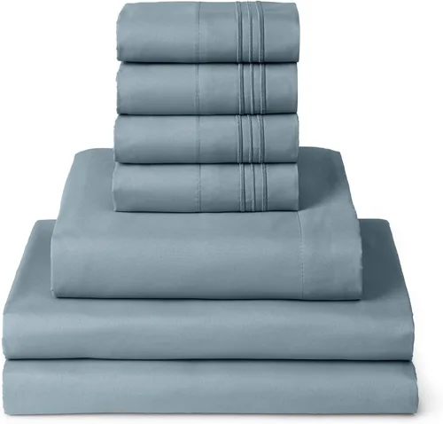 Vista 19 de Mellanni Juego de sábanas Twin XL - Juego de ropa de cama de 4 piezas de la colección icónica, (incluyendo 2 fundas de almohada), bolsillo profundo
