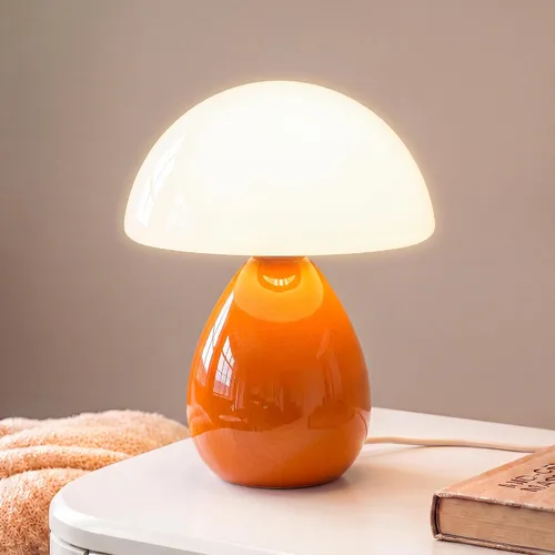 Vista 23 de Dawnwake Juego de 2 lámparas de mesa de hongos para dormitorio, sala