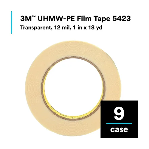 Vista 6 de 3M Cinta de película UHMW 5423, Transparente, 1 in x 18 yd, 12 mil