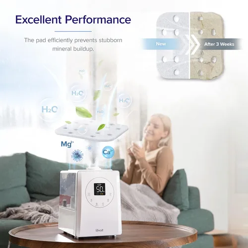 Vista 3 de LEVOIT Filtros y almohadillas de repuesto para humidificador (paquete de 10)