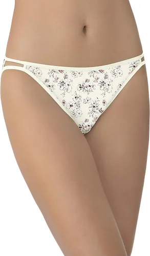 Vista 21 de Vanity Fair Bragas de bikini con tira para mujer, Illumination, con elástico sedoso y ribete de satén Paquete de 3 Negro (Midnight Black)